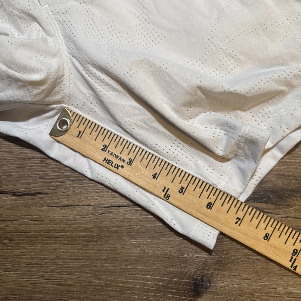 Lululemon Mens SMALL Pace Breaker LINED Short 7" Jacquard Perforated BONE White‎ - Picture 12 of 12